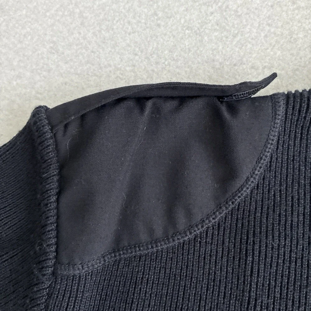 Vintage French Gendarmerie Wool Commando Sweater Made in France Military Police
